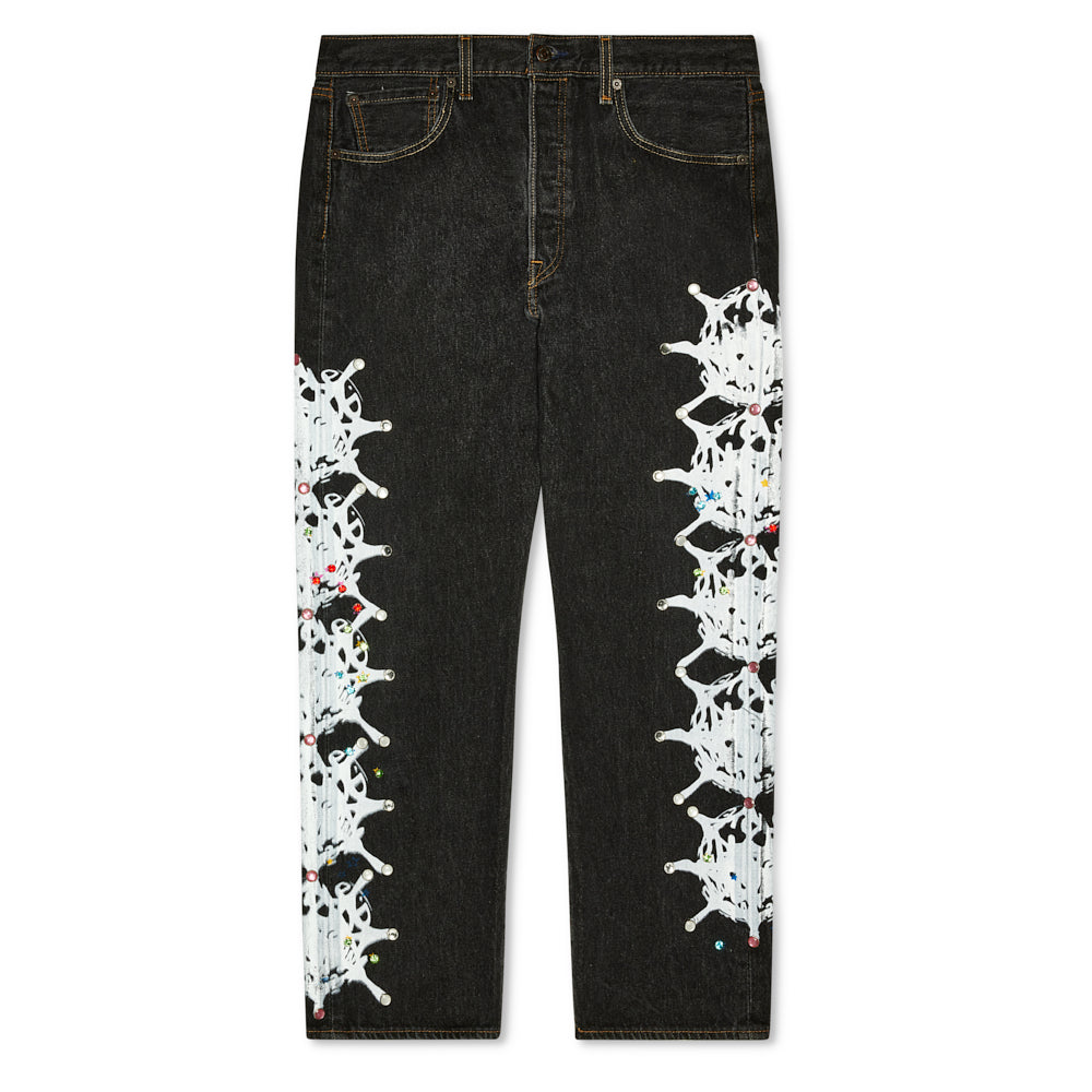BLACK VINTAGE WEB DENIM 090 B