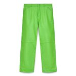 GREEN LEATHER PANTS FRONT