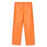 ORANGE LEATHER PANTS FRONT
