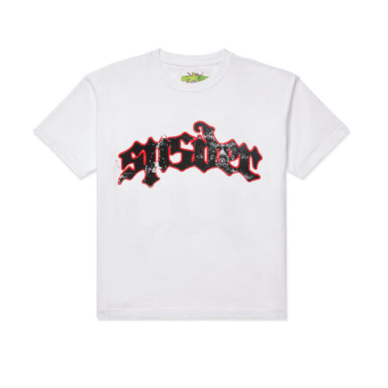 SP5 GOTHIC TEXT WHITE TEE 005 B