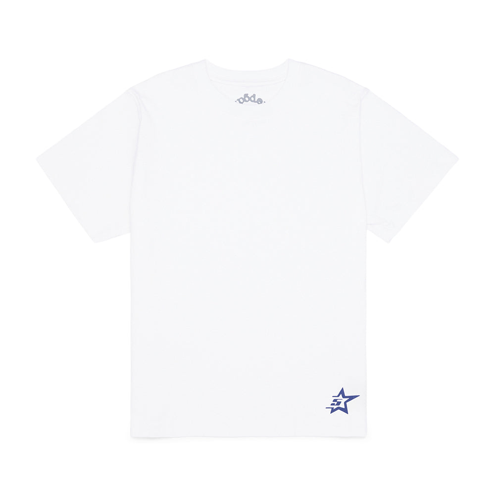WHITE TEE STAR FRONT WHITE TEE STAR FRONT