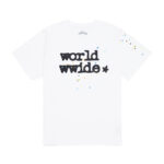 WHITE TEE WORLD WIDE FRONT