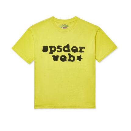 YELLOW BLACK SP5DER WEB TEE 009 B