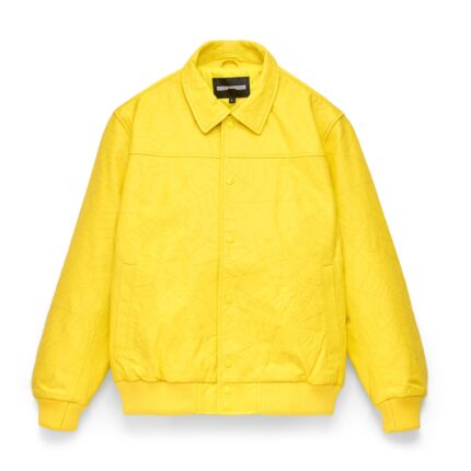 YELLOW LEATHER JACKET FRONT