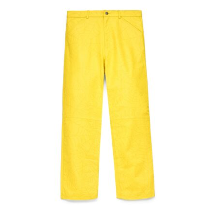 YELLOW LEATHER PANTS FRONT